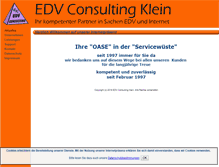Tablet Screenshot of edv-klein.de